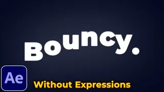 Text Bounce Effect Tutorial in After Effects No Expressions