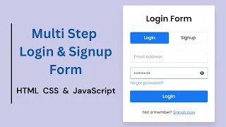 How to Make Responsive Animated Form Multi Step Using HTML CSS JavaScript Create form html css