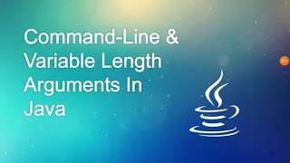 Command line Variable Length Arguments - Java