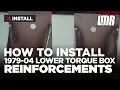 How To Install Mustang Lower Torque Box Reinforcements 79-04