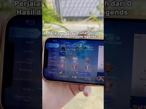 BANGUN RUMAH HASIL DARI MAIN ML, Semoga termotivasi teman”🤗 #mlbb #klik_subscribe