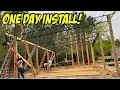 New Pole Barn Built in 6 Hours by EXPERT CREW