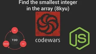 Codewars Find the smallest integer in the array 8 kyu TDD in JavaScript