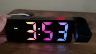 Yaboodn Projection Alarm Clock Digital for Bedrooms LED Projection Clock Review