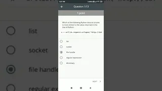 Coursera Using Python to Access Web Data Chapter 12 Part 2 Quiz Answers