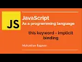 JavaScript - this keyword