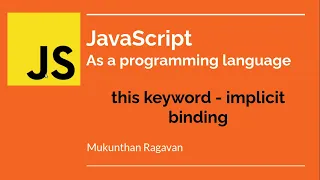 JavaScript - this keyword