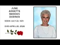 June Dorner Memorial Service