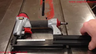 Harbor Freight 2n1 Stapler Nailer from Central Pneumatic - Loading Staples Demonstration