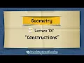 How To Do Geometric Constructions Geometry Lecture