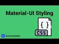 Material-UI Styling with CSS in JS