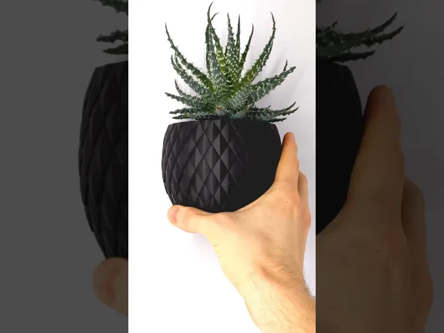 Wall PLANT POT Dragon Egg | PLANTER STL TO 3D PRINT | Version "Blossomscale" video thumbnail