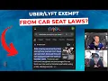 EXEMPT From Car Seat Laws