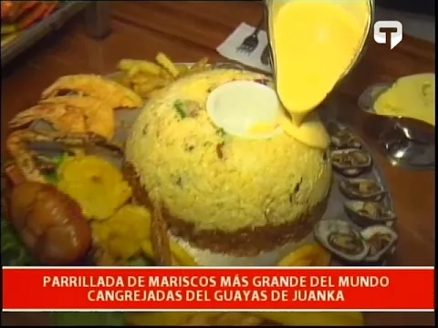 Parrillada de mariscos más grande del Mundo cangrejadas del Guayas de Juanka