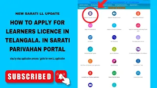 TELANGANA LLR APPLICATION PROCESS IN SARATI PARIVAHAN 2025 NEW UPDATE Onlineworkupdates 25 
