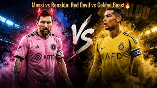 Messi vs Ronaldo: Red Devil vs Golden Beast 🔥⚡ #football #shorts