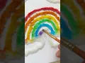 Salt Painted Rainbow Craft