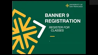USF SSB 9 Registration Register for Classes