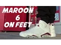Download Lagu Air Jordan 6 Maroon Retro Sneaker On Feet  (Redbox Edition)
