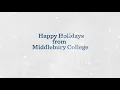 Happy Holidays from Middlebury College