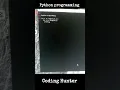 Day 12 V01 ll Coding Hunter ll Python programming language pattern ll