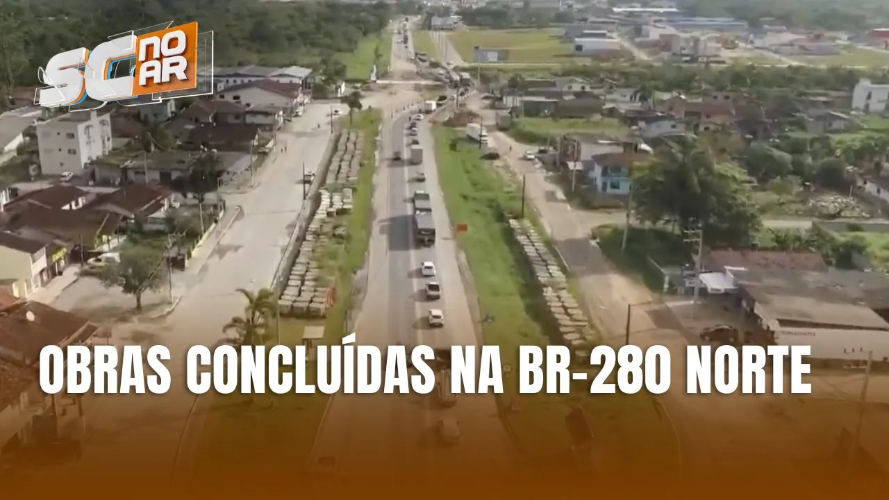 Obras são concluídas no trecho de 30 km da BR-280 no Norte de SC
