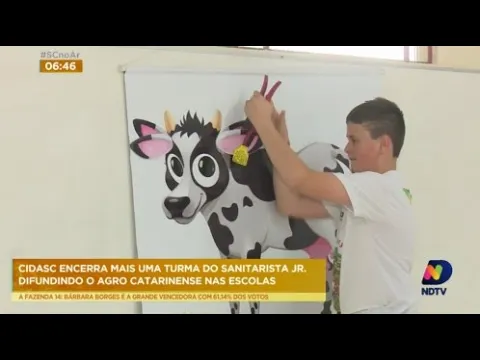 Escolas de SC ensinam noções de agronegócio para crianças e adolescentes