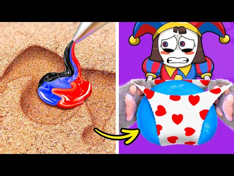Download MP3 ¡Hice un Circo Digital en la Playa! 🤡💙 Las mejores manualidades y juguetes antiestrés