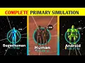 Complete primary simulation cells to singularity gameplay