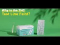 Why is the THC test line faint on a drug test