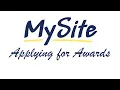 Mysite Applying for Degrees Certificates More