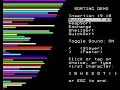Sorting Demo BBC BASIC