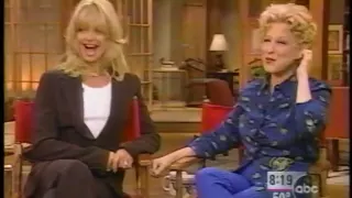 bette midler and goldie hawn good morning america interview 1996