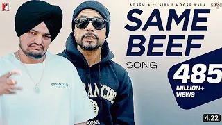 same beef official full song sidhu moosewala ft bohemia ft moosetape 2023