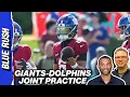 Giants-Dolphins Joint Practice Report Best Jaxson Dart Has Looked Blue Rush