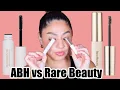 ABH BROW FREEZE GEL vs RARE BEAUTY EYEBROW GEL WEAR TEST