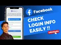 How to Check Login Info in Facebook