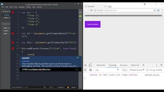 Create a list dynamically JavaScript DOM