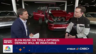 Tesla CEO Elon Musk says demand for Optimus robots will be insatiable
