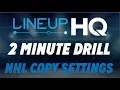 ROTOGRINDERS LINEUP 2 MINUTE DRILL - NHL PLAYER GROUPS