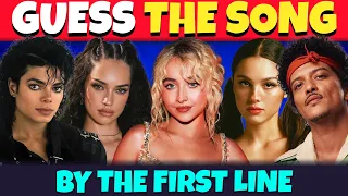 Guess the Song by the First Line Challenge Music Quiz