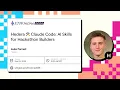 Hedera Claude Code - AI Skills for Hackathon Builders Luke Forrest at ETHOnline 2026
