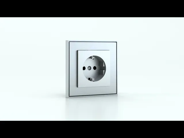 Лицев панел за контакт шуко 55x55 Fenix White Malè EKINEX, EK-PSC-DE-FBM, елегантен дизайн.
