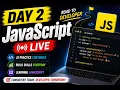 Day 2 JavaScript Practice LIVE My Journey to Become a Job-Ready Web Developer Visio Virex