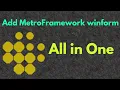 How to download and install metro framework in visual studio - C Net Frame Work