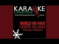 Download Lagu Angels We Have Heard on High (Karaoke with Background Vocal)