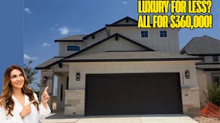 Luxury for Less New Construction Home Tour in San Antonio 365 000