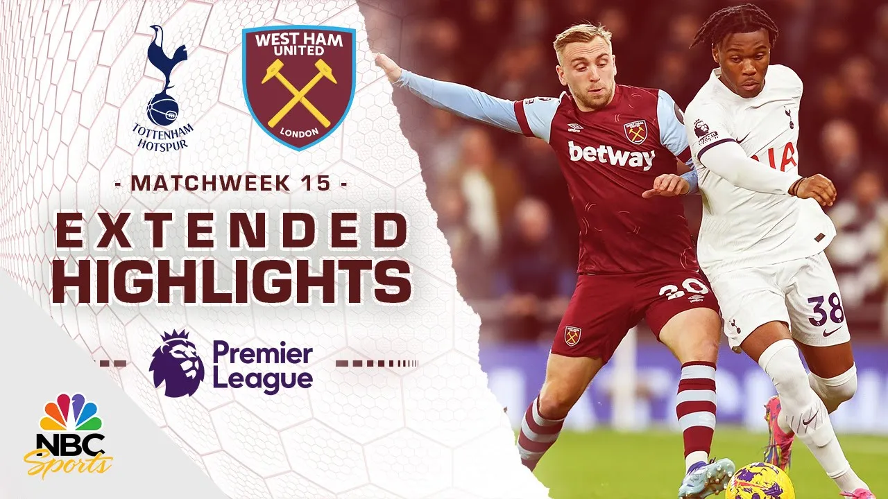 Tottenham v. West Ham United | PREMIER LEAGUE ...