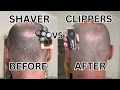 SHAVER vs CLIPPERS For BALD HEAD SHAVING Comparison