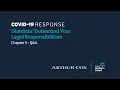 Download Lagu COVID-19 Response - Directors' Duties and Legal Responsibilities - Chapter 5 - Q\u0026A